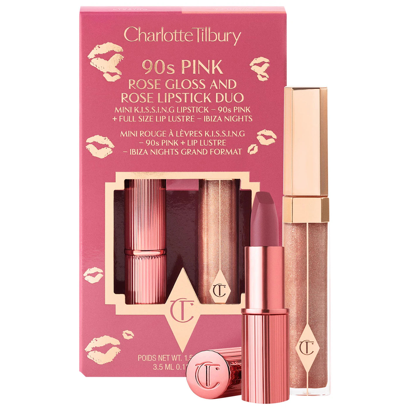 Sobre pedido: Charlotte Tilbury K.I.S.S.I.N.G Lipstick and Lip Gloss Duos